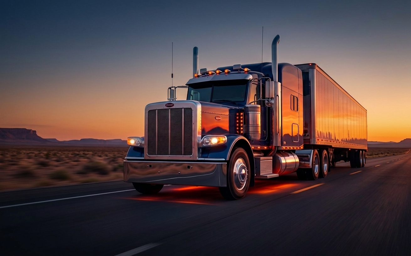 Chase Logistics sleeper tractor on the highway